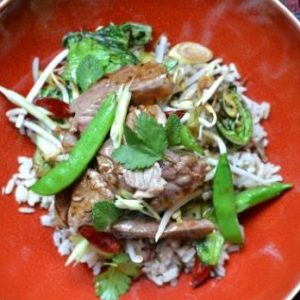 Boeuf sauté à la citronnelle